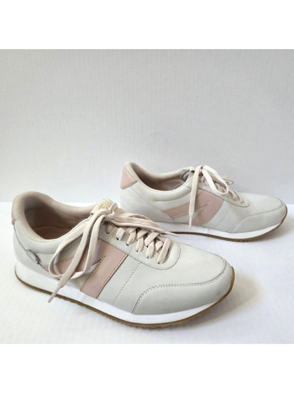 Kizik Shoes Womens 11 Milan Hands Free Comfort Sneakers Bone / Pink - Picture 8 of 12